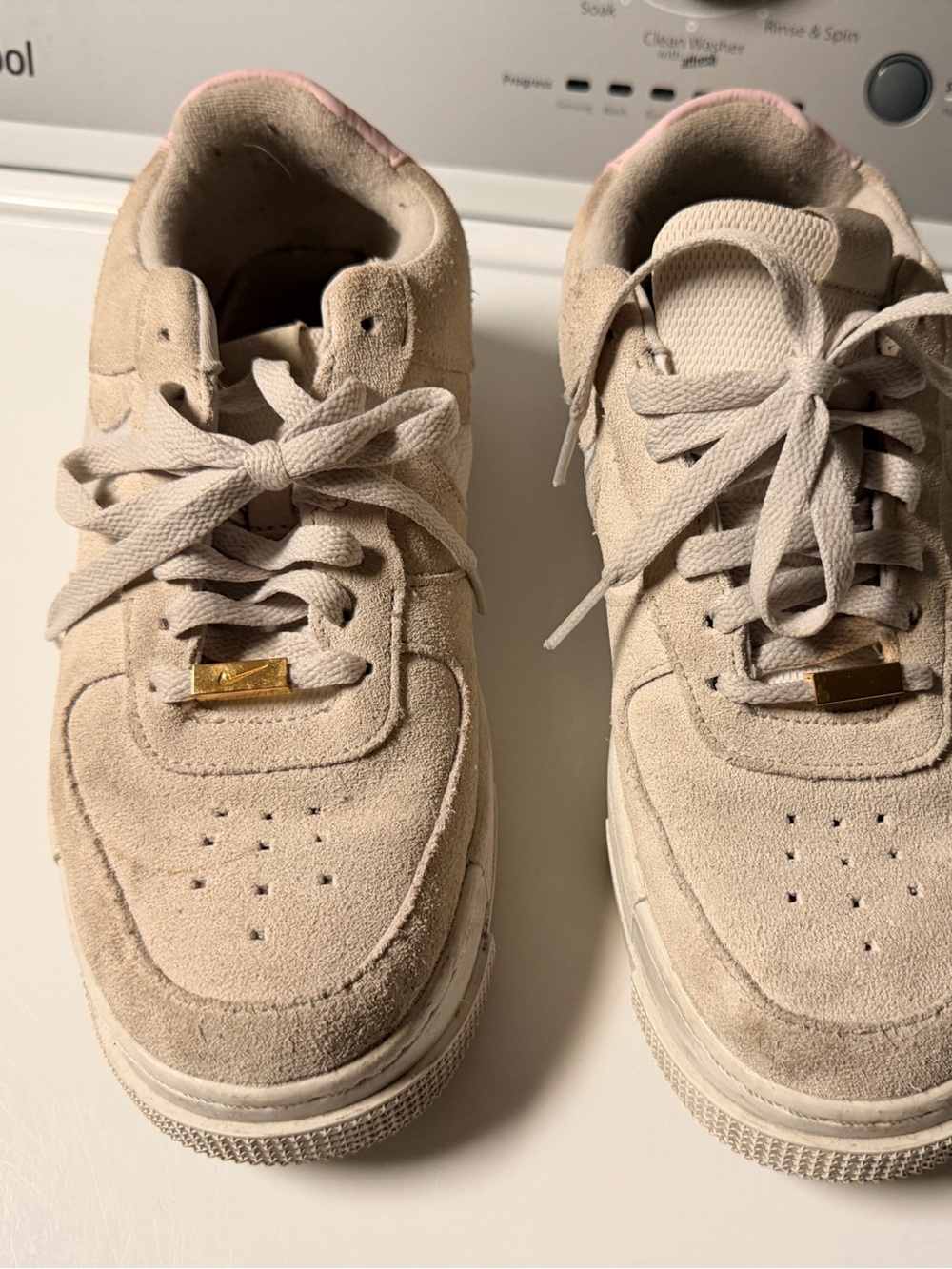 Nike Beige/Tan Suede Athletic Sneakers